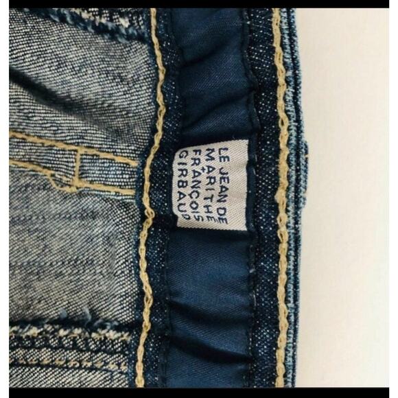 Marithe Francois Girbaud dark wash cargo pants jeans. - Picture 4 of 5